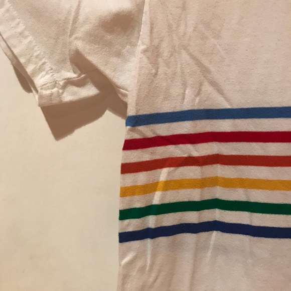 brandy melville rainbow stripe aleena shirt - Picture 3 of 5